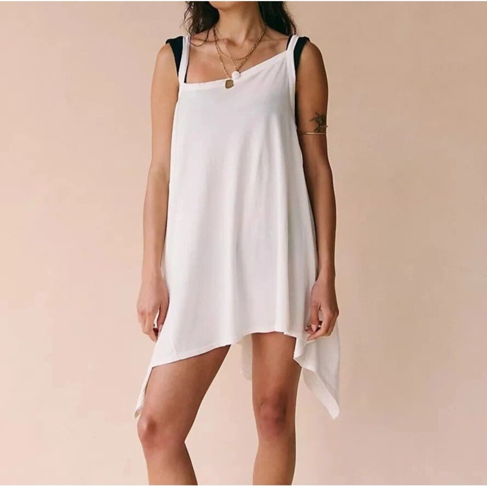 Free People Free-Est Alexandra Tunic Top Asymmetrical Sleeveless Cotton S 288434